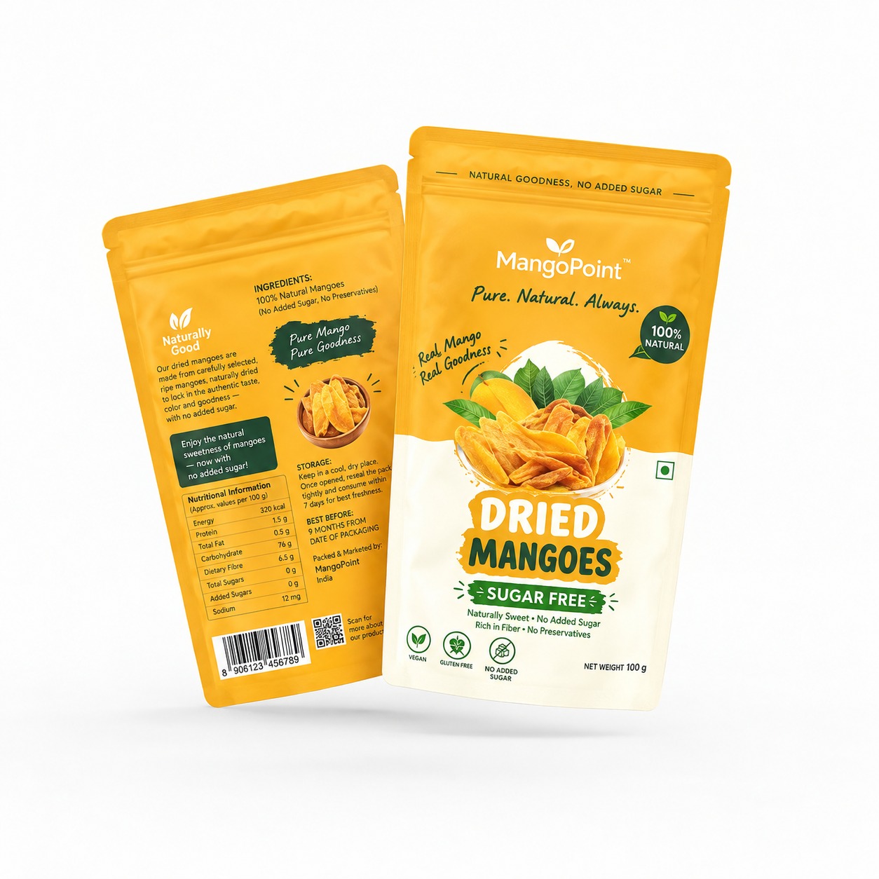 Dried Mangoes Sugar Free - 100 Gms